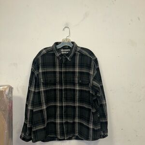 Wolverine Green Plaid Button-Up Shirt